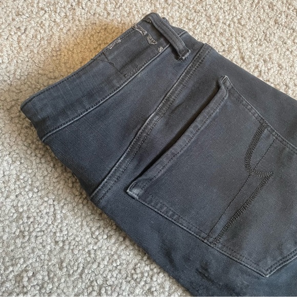 Hi-Rise Jeggings by American Eagle Outfitters in Black | Size 8 - Picture 8 of 9